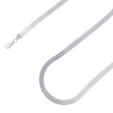 925 Sterling Silver 6mm Solid Herringbone Silver Chain