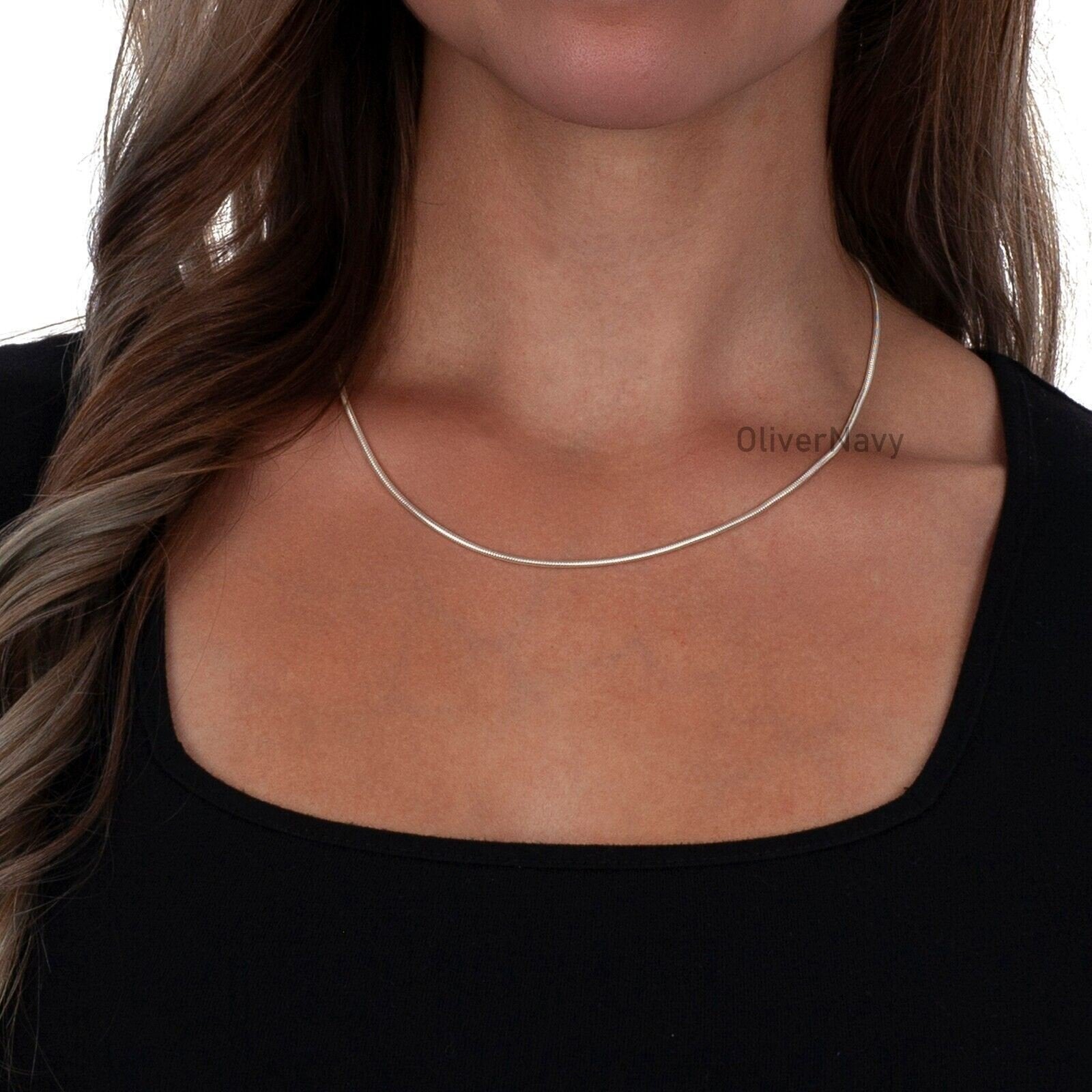 1.4mm Snake Chain Necklace Italian