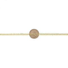 10K Yellow Gold Diamond Cut White Pave Cuban Necklace Anklet 3.5mm