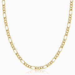 10k Yellow Gold 2.3mm Italy Figaro Link Chain Necklace Men REAL GOLD