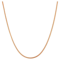 14k Rose Gold Plated Over 925 Sterling Silver Diamond Cut Snake Chain Italian
