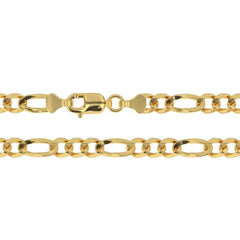 Real 14k Yellow Gold 3mm Figaro Link Chain Necklace Size 16"-24" FULLY SOLID