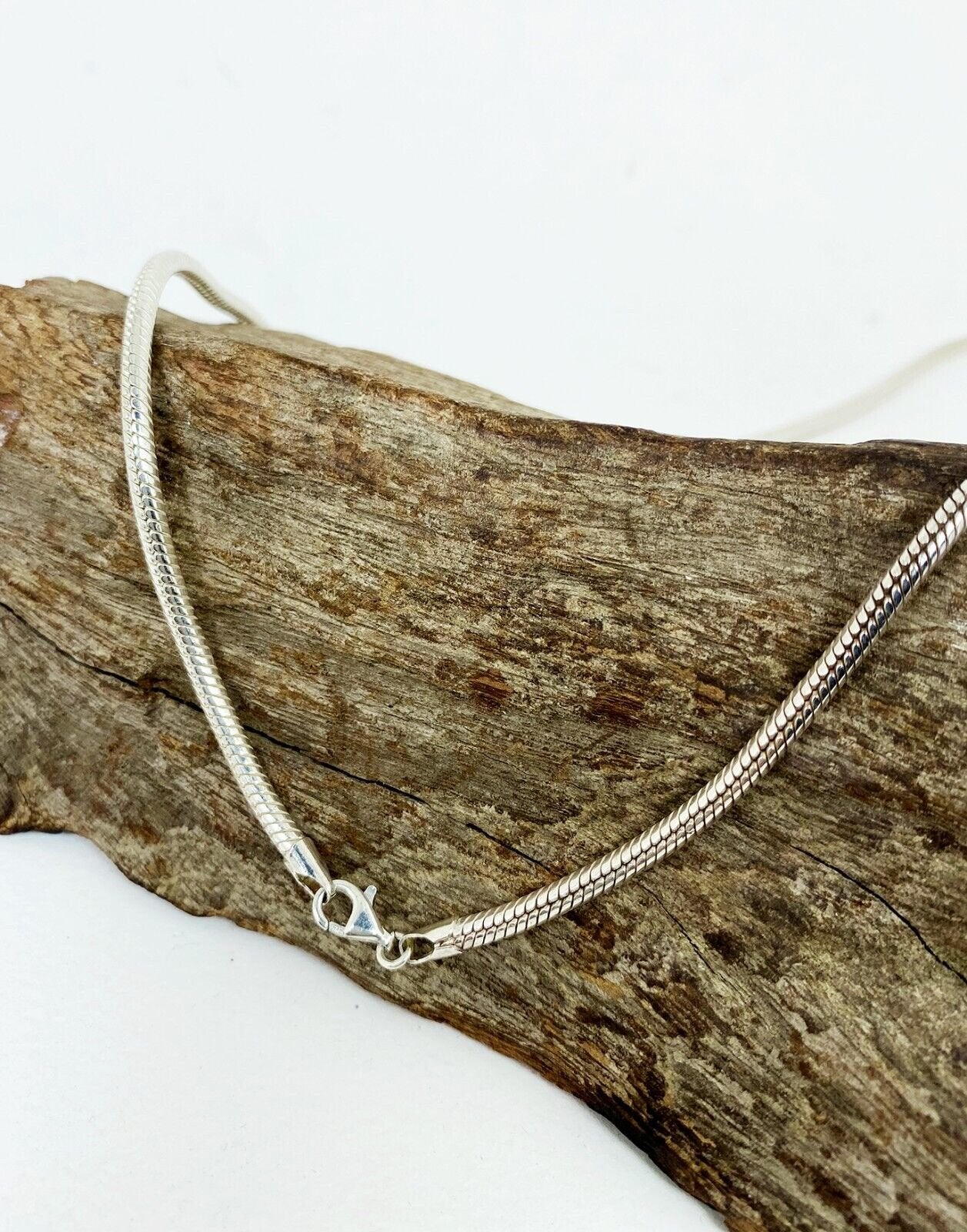 3.5MM Solid 925 Sterling Silver Italian ROUND SNAKE Chain Necklace Made In Italy