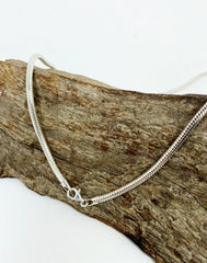 3.5MM Solid 925 Sterling Silver Italian ROUND SNAKE Chain Necklace Made In Italy
