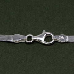 3.5mm 925 Sterling Silver Flexible Herringbone Bracelet Anklet