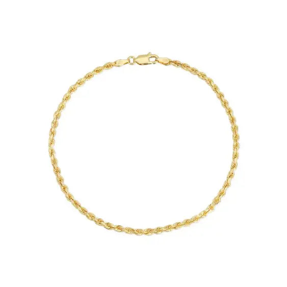 10K Gold Rope Bracelet