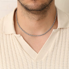 3mm Handmade Solid 925 Sterling Silver Balinese BYZANTINE Chain Necklace Bali