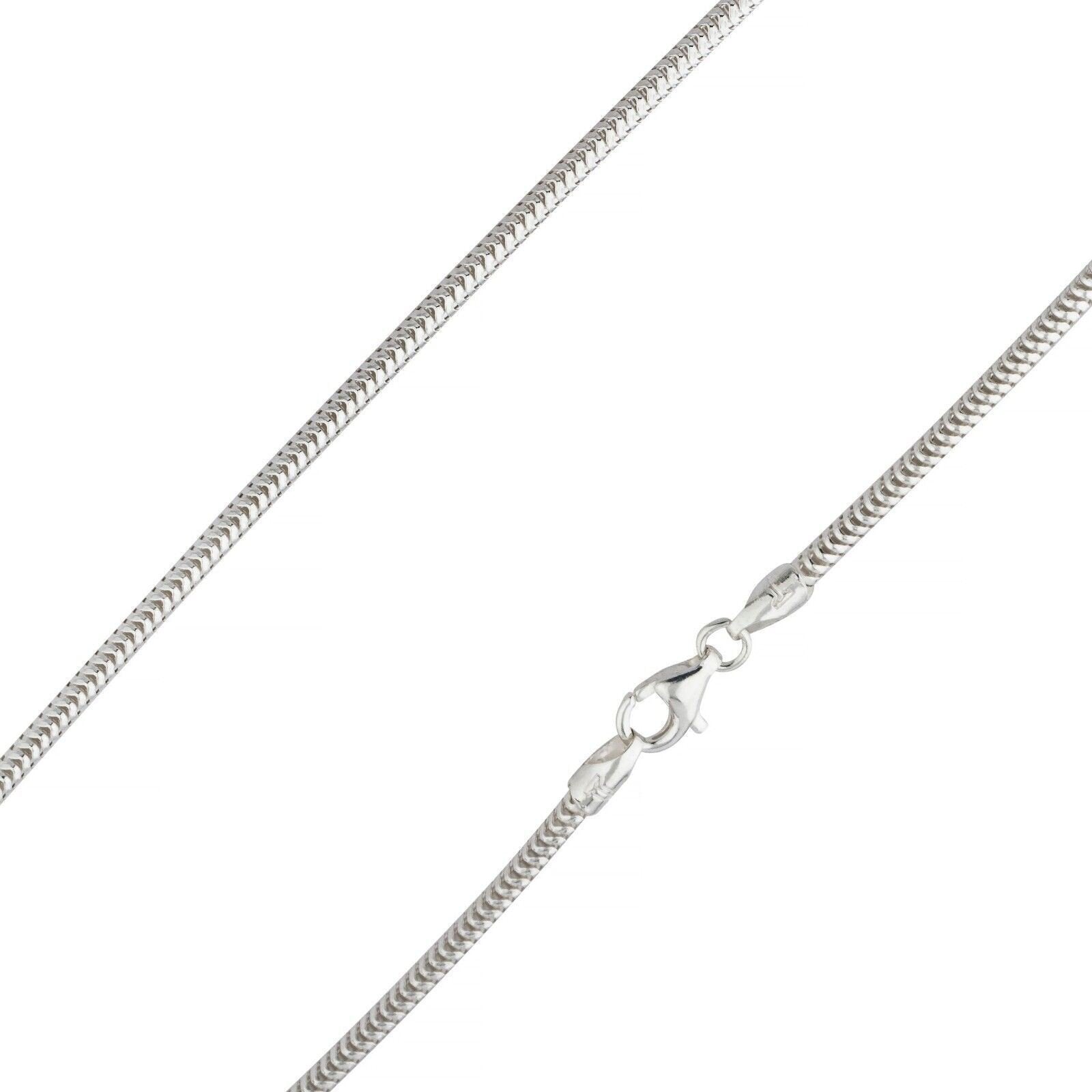 925 Sterling Silver 2mm Snake Chain Necklace .925 Italy All Sizes, 16''-30''