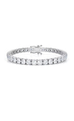 12 Ct TW Round Lab Grown Diamond 7" Tennis Bracelet 14k White Gold D VS