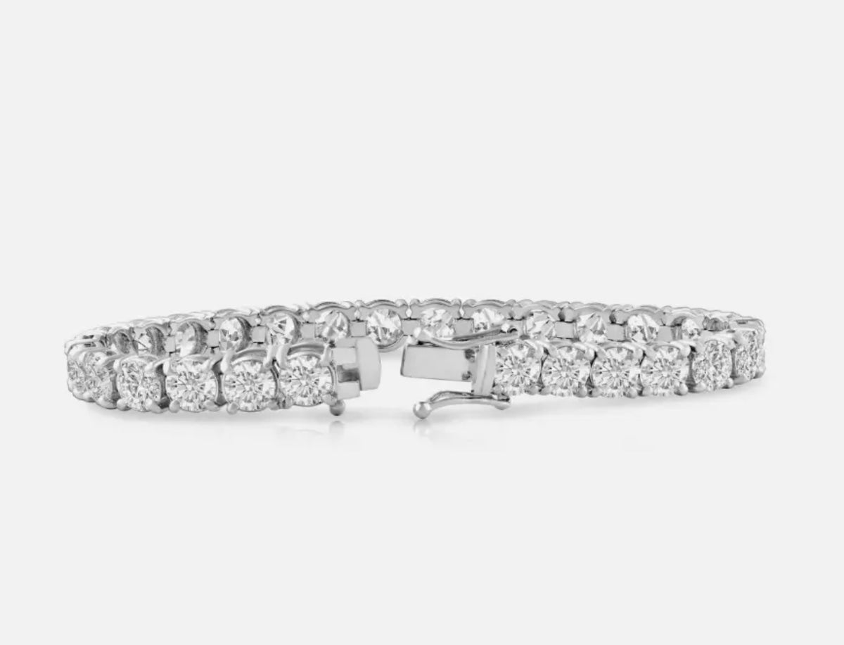20 Carats Lab Grown Diamond Tennis Bracelet