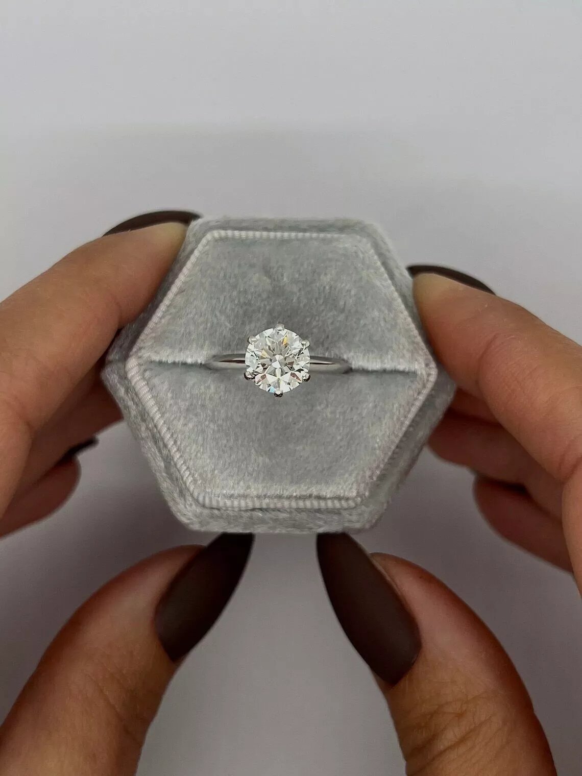 IGI Certified 2.81 Carat D VS1 Round Lab Grown Diamond Ring 14k Gold Size 5.5