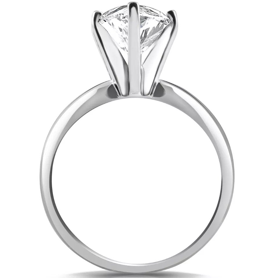 Marquise Solitaire Diamond Engagement Ring Lab Grown
