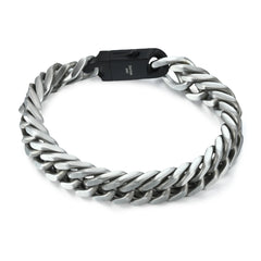 8.5'' 316L Stainless Steel 12mm Silver Miami Cuban Link Chain Bracelet