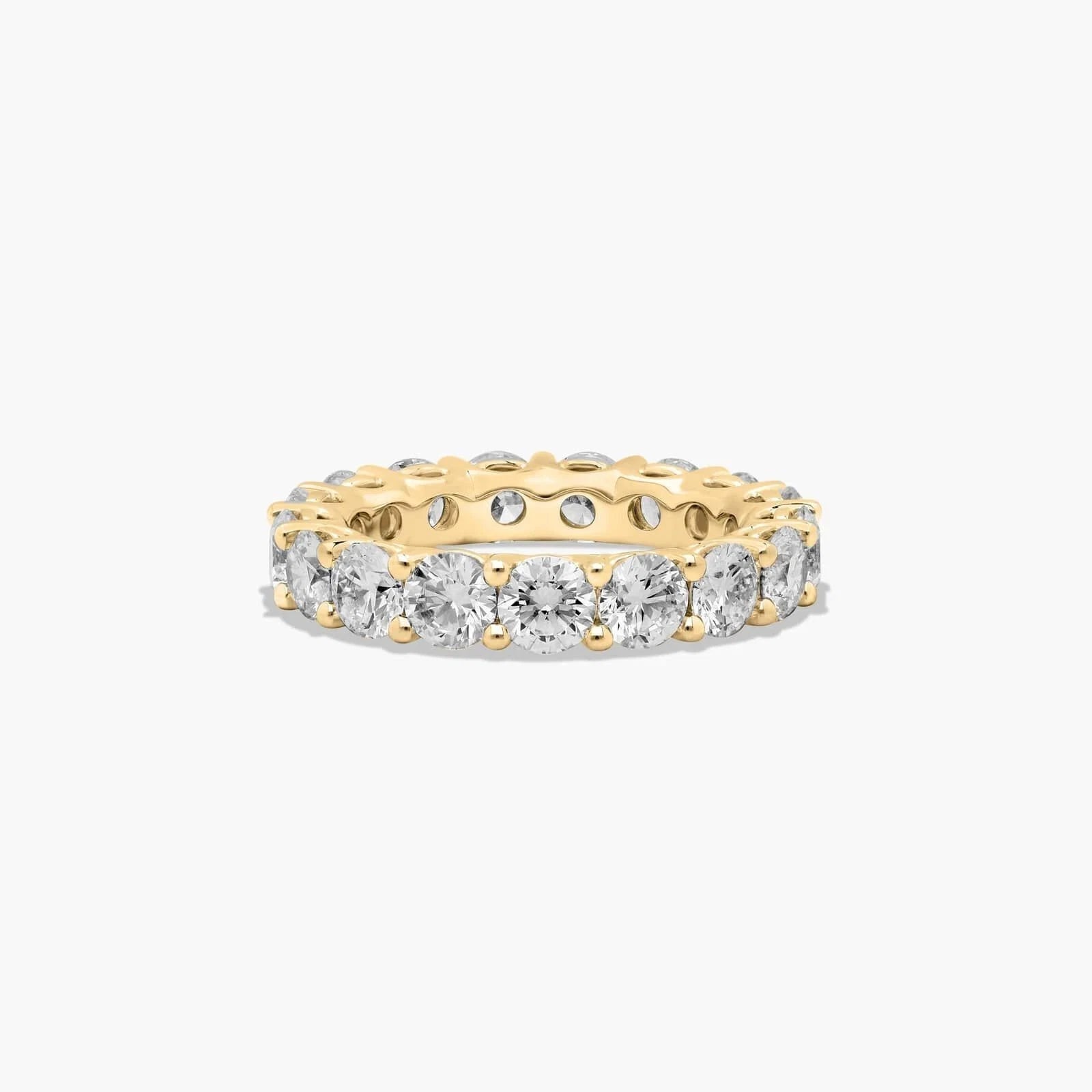 Real Moissanite Eternity Band Wedding Ring Diamond Tester 925 Silver Gold 5 CTW