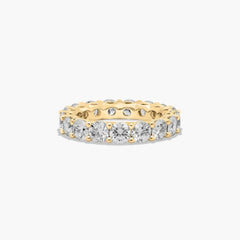 Real Moissanite Eternity Band Wedding Ring Diamond Tester 925 Silver Gold 5 CTW
