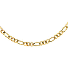 Real 14k Yellow Gold 3mm Figaro Link Chain Necklace Size 16"-24