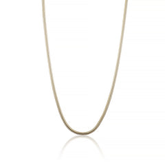 925 Sterling Silver 14k Gold-Plated 3.5mm Snake Chain Necklace All Sizes - Italy