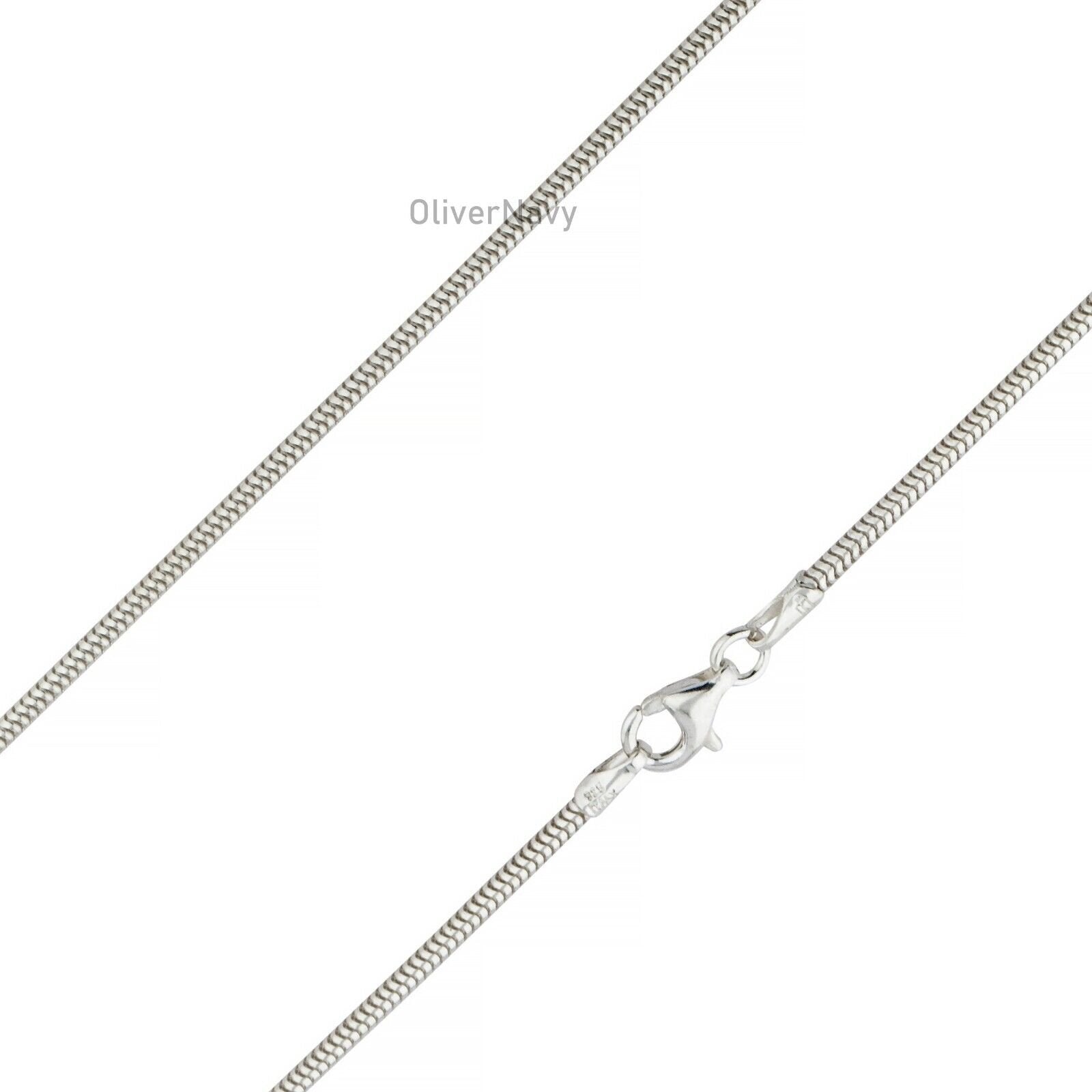 Solid Sterling Silver Italian Snake Chain Necklace REAL 925 1.6mm Italy