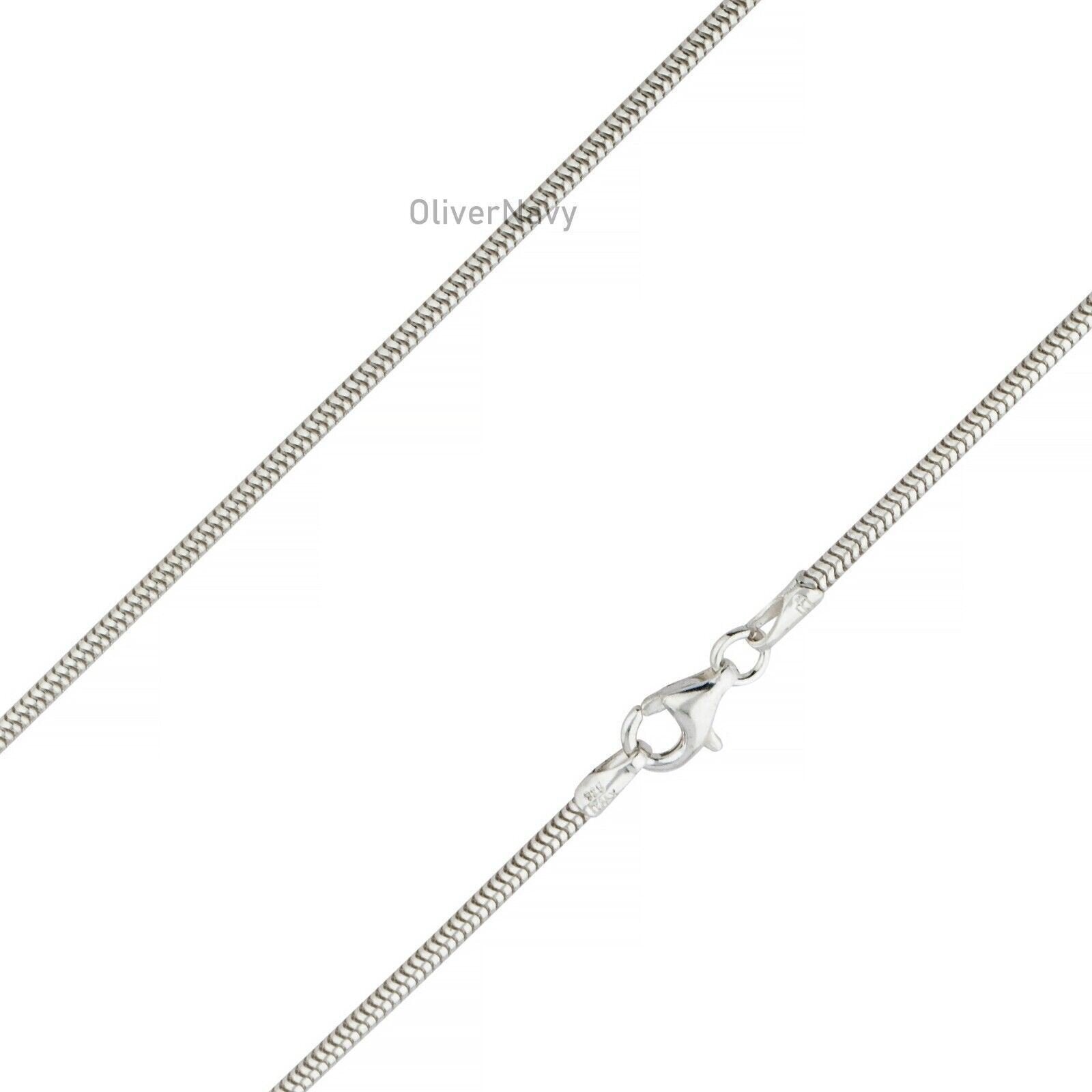 Sterling Sterling Silver 1.4mm Snake Chain Necklace Italian