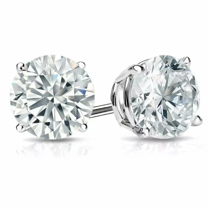 Diamond stud earrings