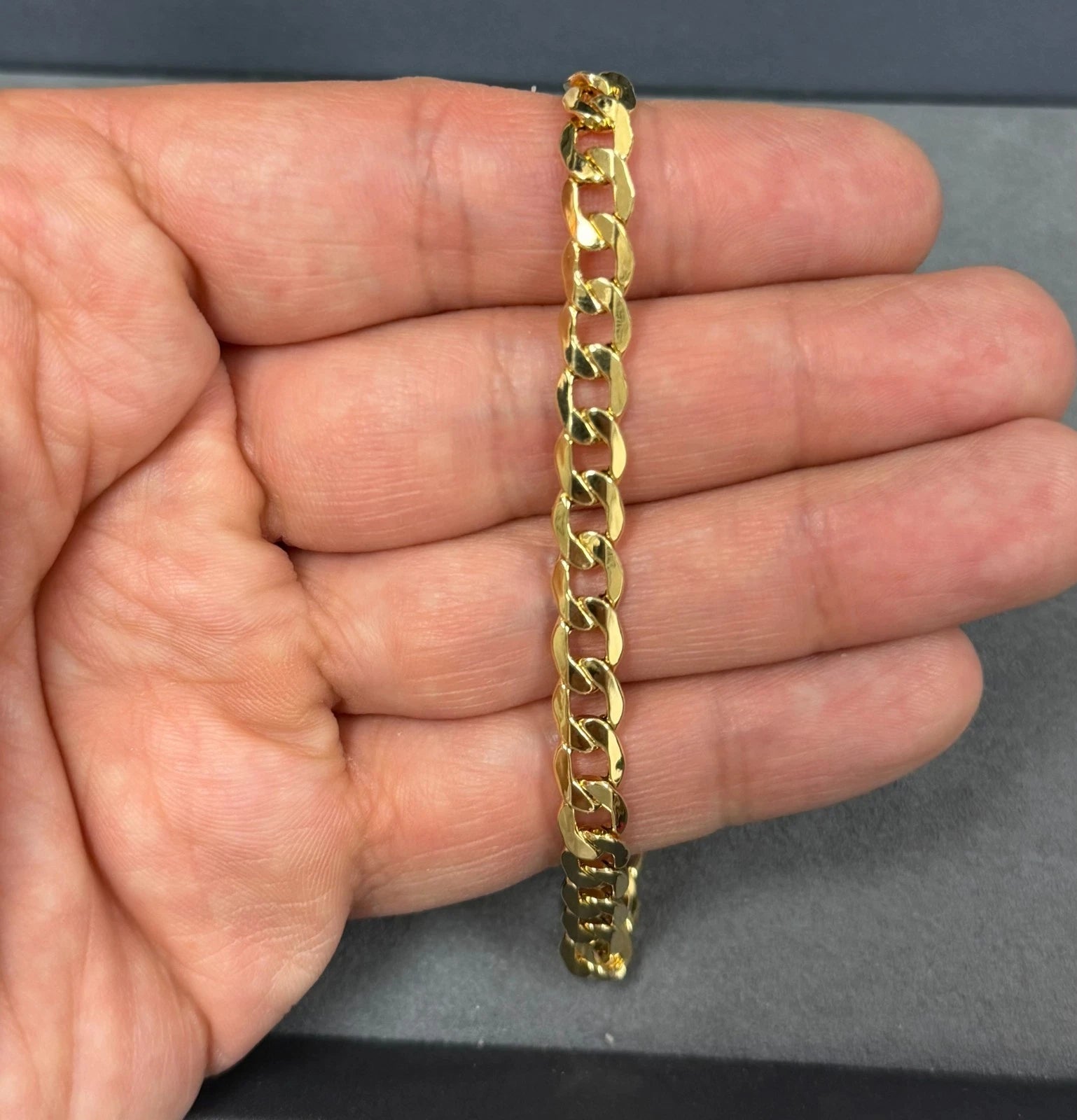 14K Yellow Gold Miami Cuban Link Bracelet