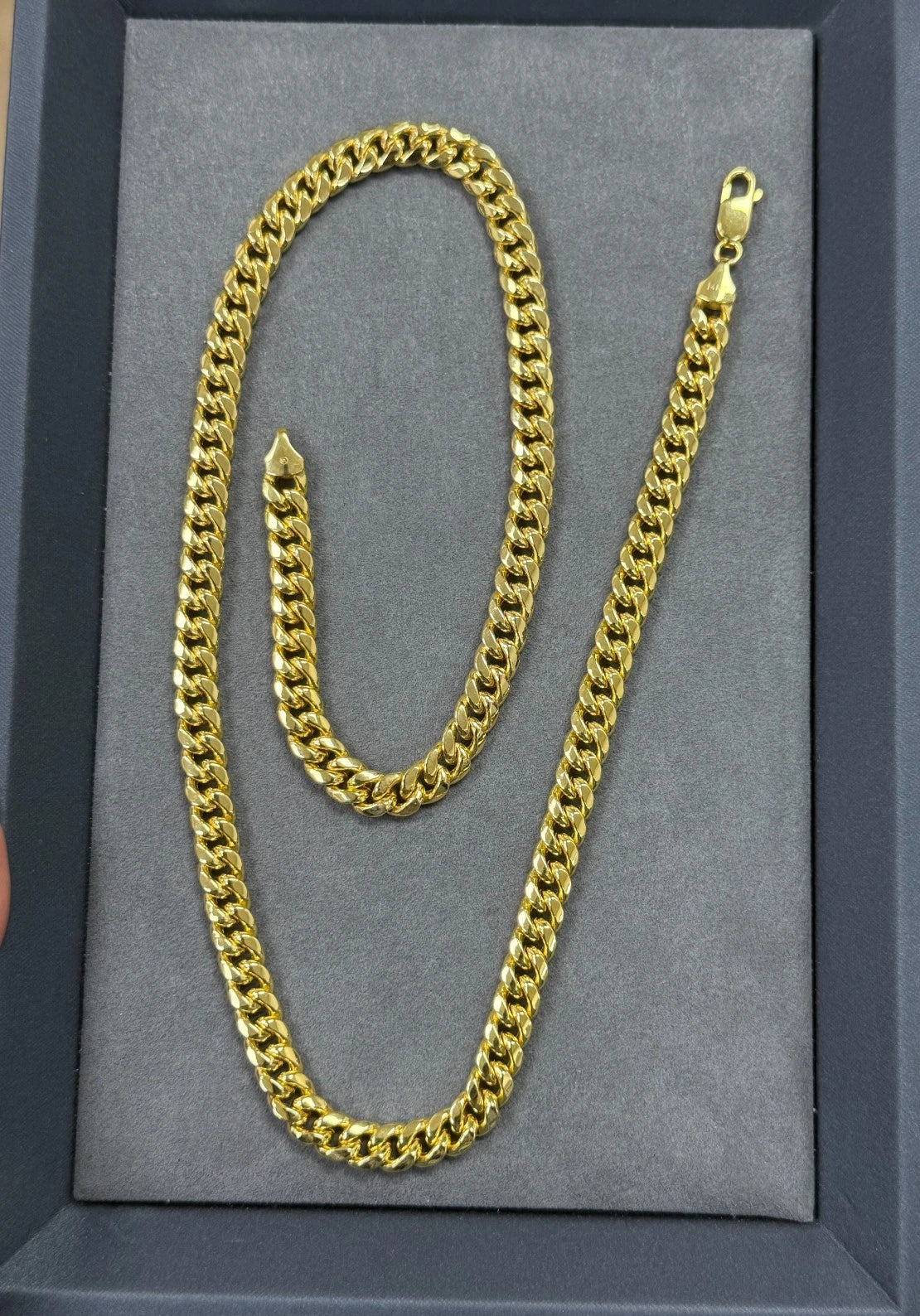 14K Yellow Gold Miami Cuban Chain Necklace