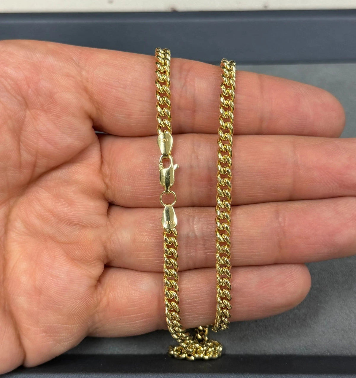 14K Yellow Gold Miami Cuban Link Chain Necklace 