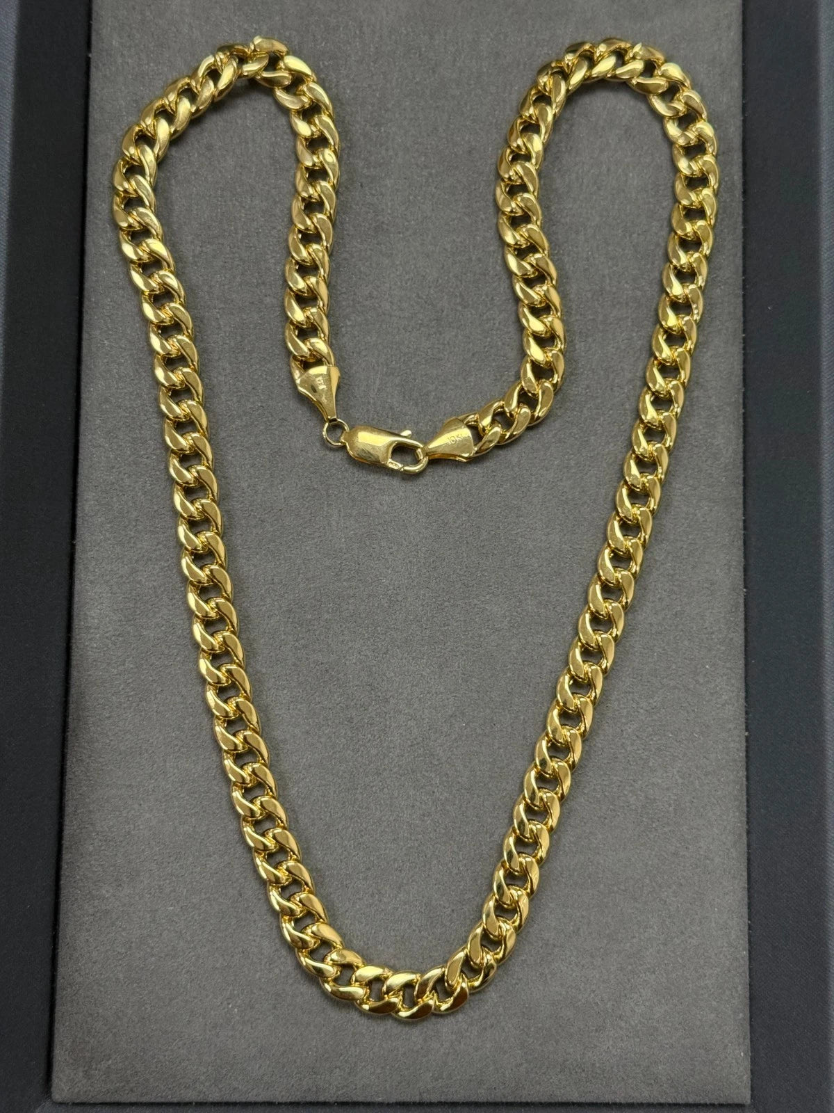 10K Yellow Gold Miami Cuban Curb Chain Necklace – 8mm