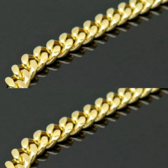 14K Gold Plated 925 Sterling Silver Miami Cuban Chain