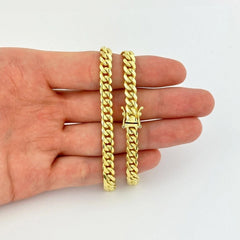 14K Gold Plated 925 Sterling Silver Miami Cuban Chain 