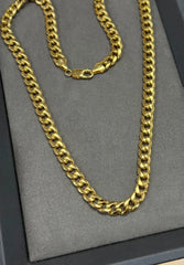 10K Yellow Gold Miami Cuban Curb Chain Necklace – 8mm