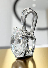 1.50 Ct D VVS Round Lab Grown Diamond Pendant 14k White Gold IGI Certified