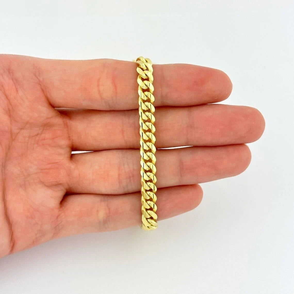 14K Gold Plated 925 Sterling Silver Miami Cuban Chain 