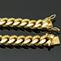 14K Gold Plated 925 Sterling Silver Miami Cuban Chain