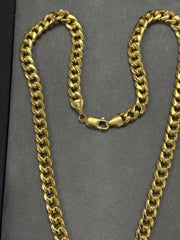 10K Yellow Gold Miami Cuban Curb Chain Necklace – 8mm