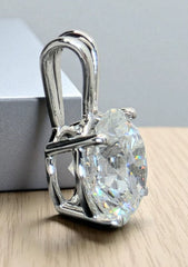 1.50 Ct D VVS Round Lab Grown Diamond Pendant 14k White Gold IGI Certified