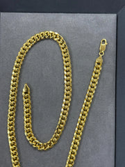 14K Yellow Gold Miami Cuban Chain Necklace