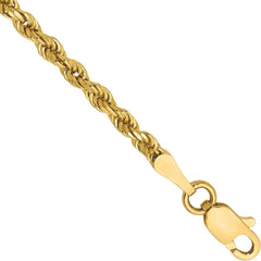 Men's Women's Real 14k Gold Plated Solid 925 Sterling Silver Rope Bracelet 2.5mm