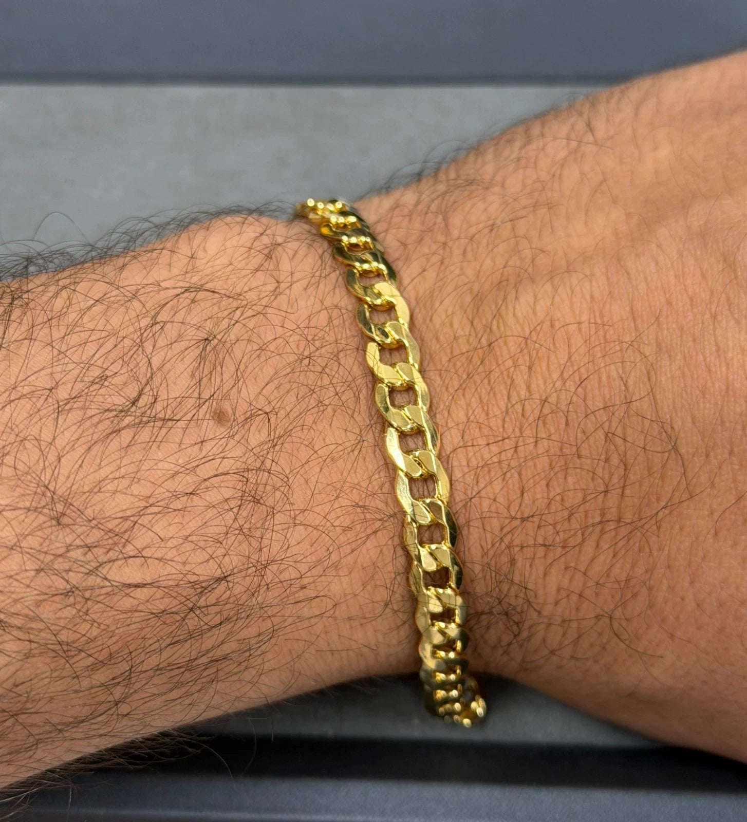 14K Yellow Gold Miami Cuban Link Bracelet