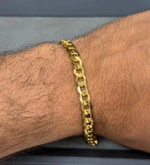 14K Yellow Gold Miami Cuban Link Bracelet