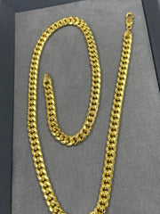 14K Yellow Gold Miami Cuban Chain Necklace