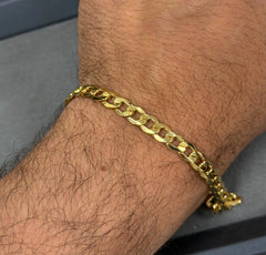 14K Yellow Gold Miami Cuban Link Bracelet