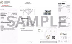 4 CT Lab Grown CVD Diamond E VS1 IGI Certified Stud Her Earrings 14K White Gold