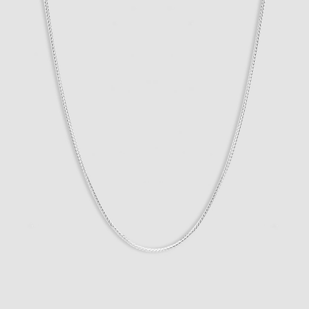 ITALY Solid 925 Sterling Silver Franco Chain Necklace 1.5mm Unisex ALL Sizes