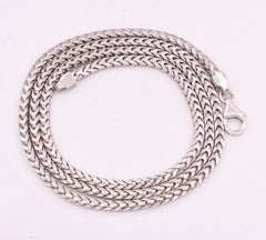3mm Anti-Tarnish Solid Franco Chain Necklace Real 925 Sterling Silver ITALY