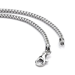 1.5mm Anti-Tarnish Solid Franco Chain Necklace Real 925 Sterling Silver ITALY
