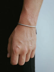 925 Sterling Silver Italy 2.5mm Round Snake Chain Bracelet Anklet 7" 8" 9'' 10''