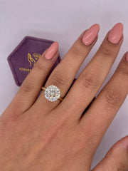 5.00 Ct G VS1 Round Solitaire Lab Grown Diamond Ring IGI Certified 14k Gold