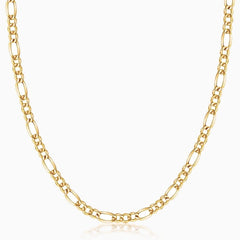 10k Yellow Gold 2mm Italy Figaro Link Chain Necklace Women REAL GOLD