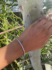 6.00 Ct TW Round Diamond 7" Tennis Bracelet 14k White Gold Lab Grown D/VS